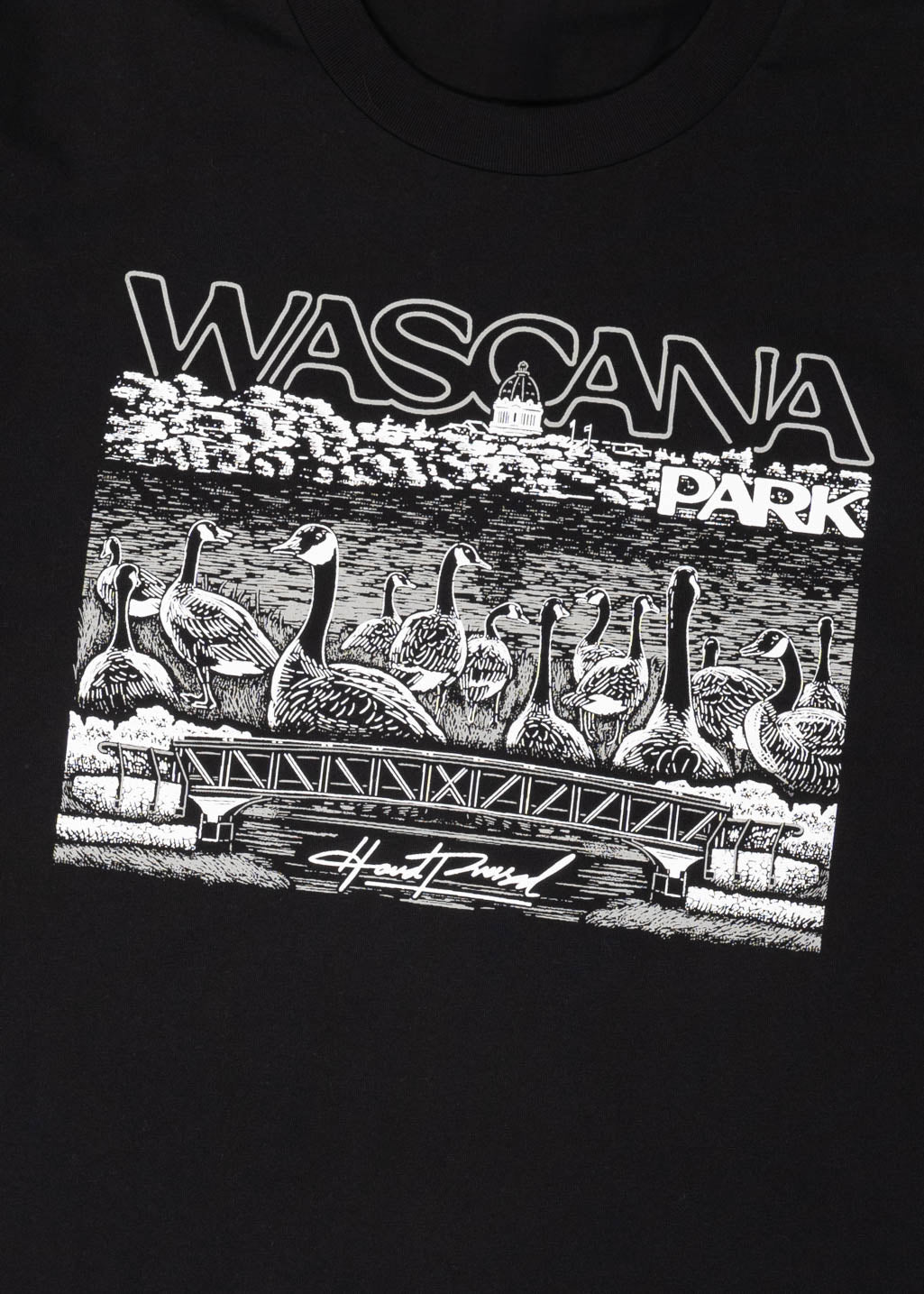 Wascana Boxy Tee | Black | Ladies