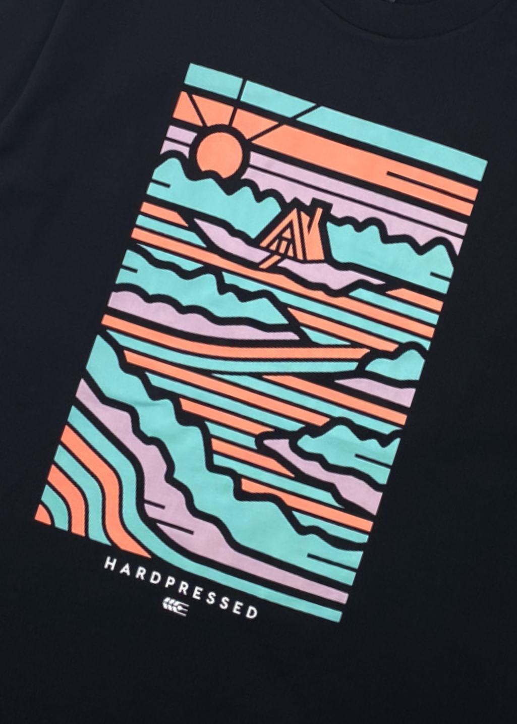 Woven Woodlands Tee | Black | Unisex and Ladies - Hardpressed Print Studio Inc.