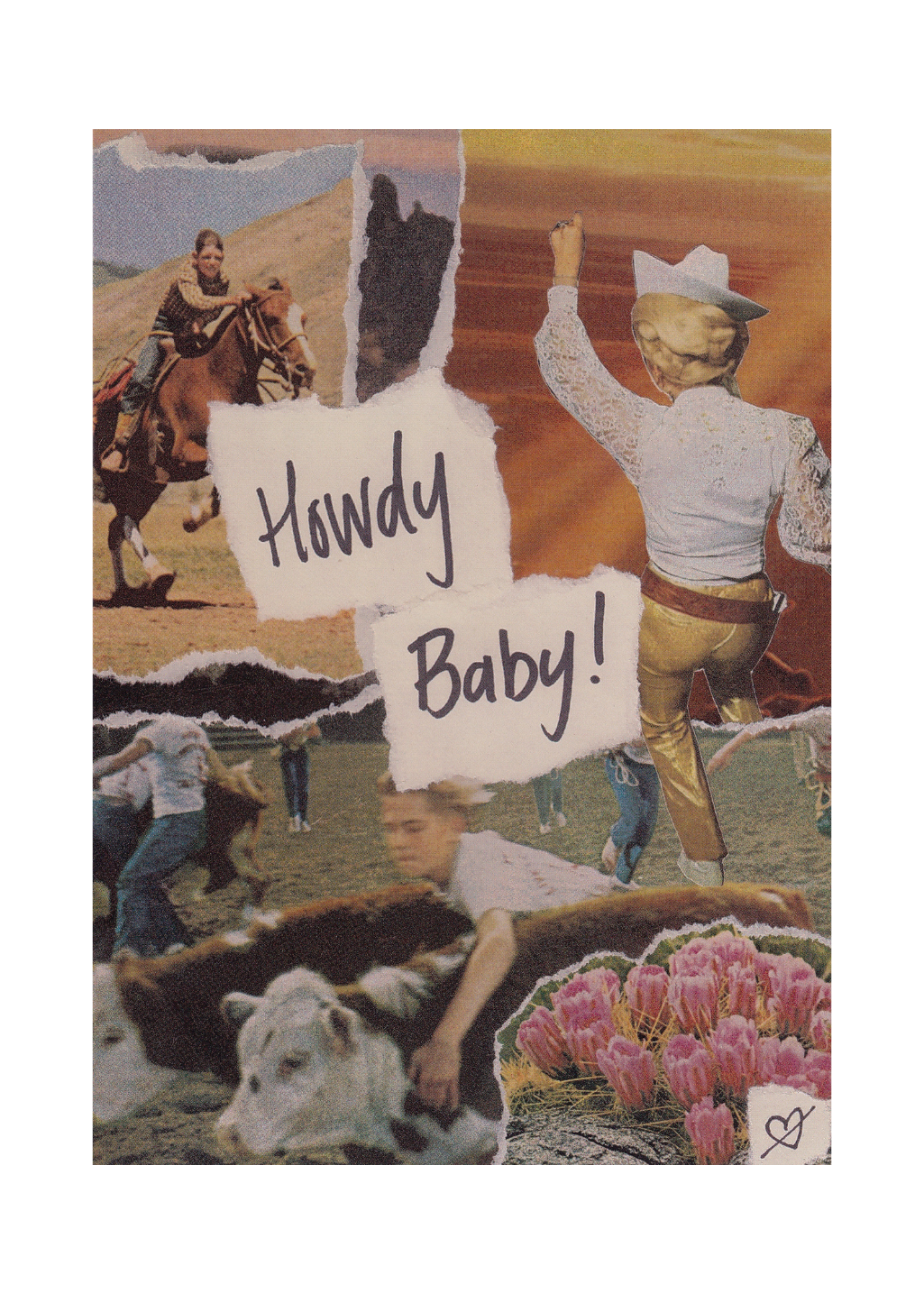 Heartgarbage - Howdy Baby Card - Hardpressed Print Studio Inc.