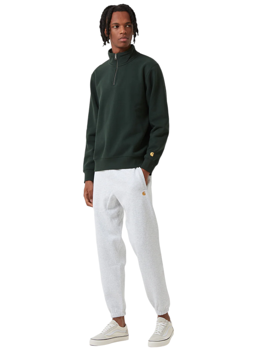 Carhartt WIP Chase Sweat Pant Grey Heather Gold 2XL Men