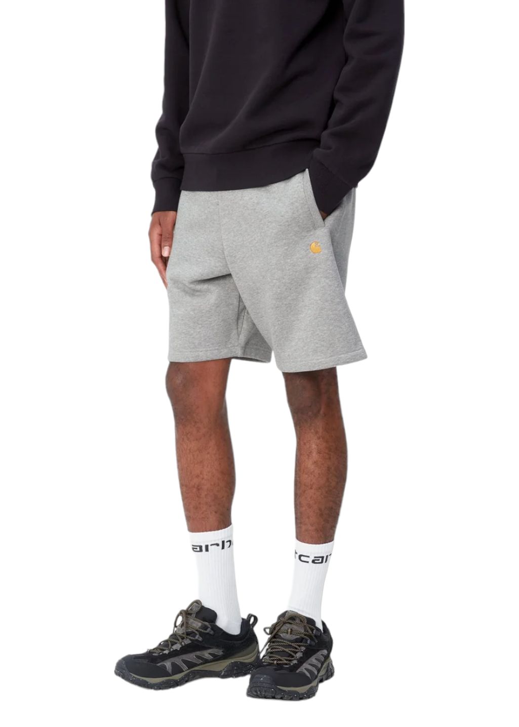 Carhartt WIP Chase Sweat Short Grey Heather Gold