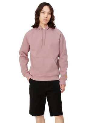 Carhartt WIP - Hooded Chase Sweatshirt - Glassy Pink/Gold - Hardpressed Print Studio Inc.