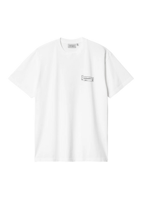 Carhartt WIP - S/S Stamp T-Shirt - White/Black Stone Washed - Hardpressed Print Studio Inc.