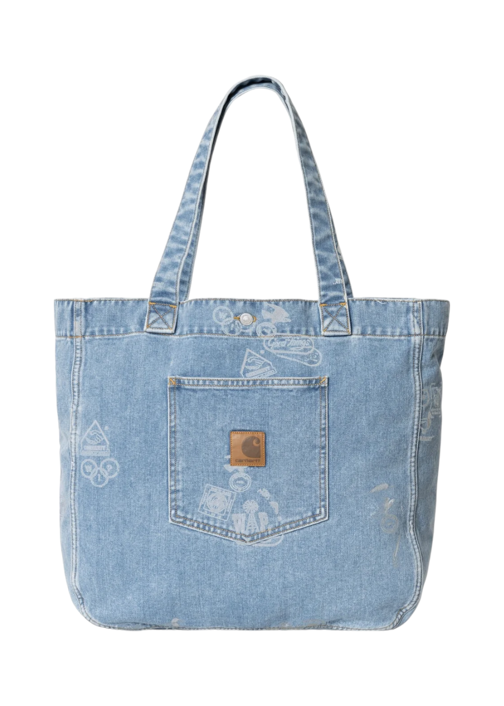 Carhartt WIP - Stamp Tote Bag - Blue Bleached - Hardpressed Print Studio Inc.