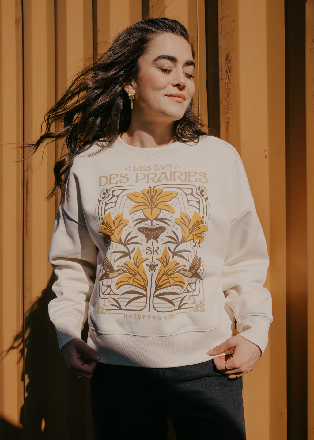 Nouveau Lily Crewneck | Birch | Ladies