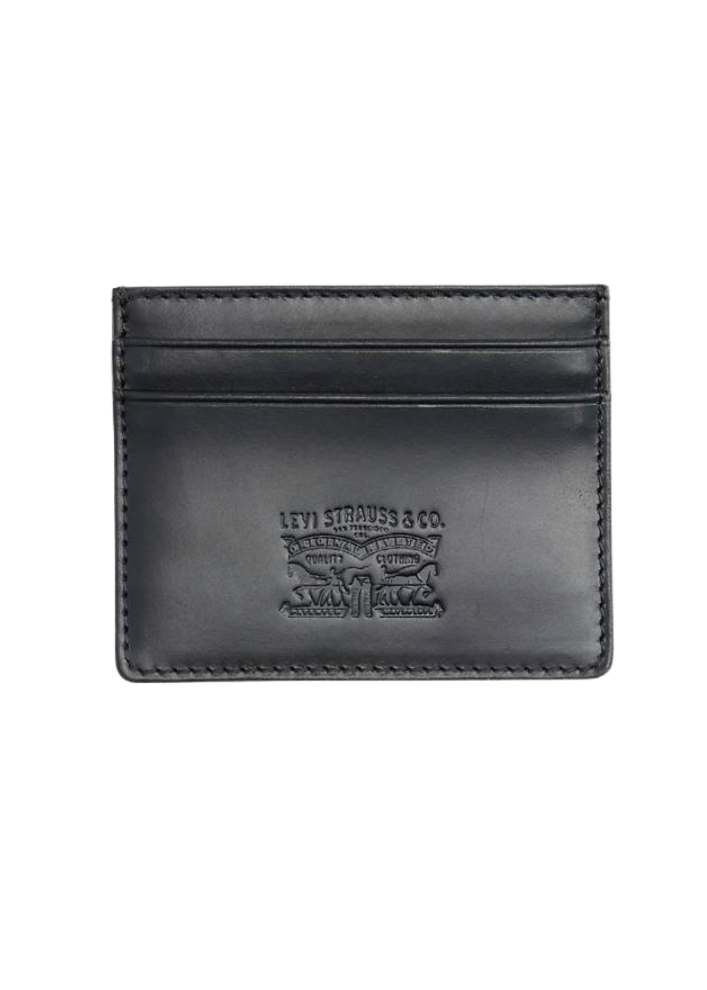 Levi's - Leather Card Case - Caviar