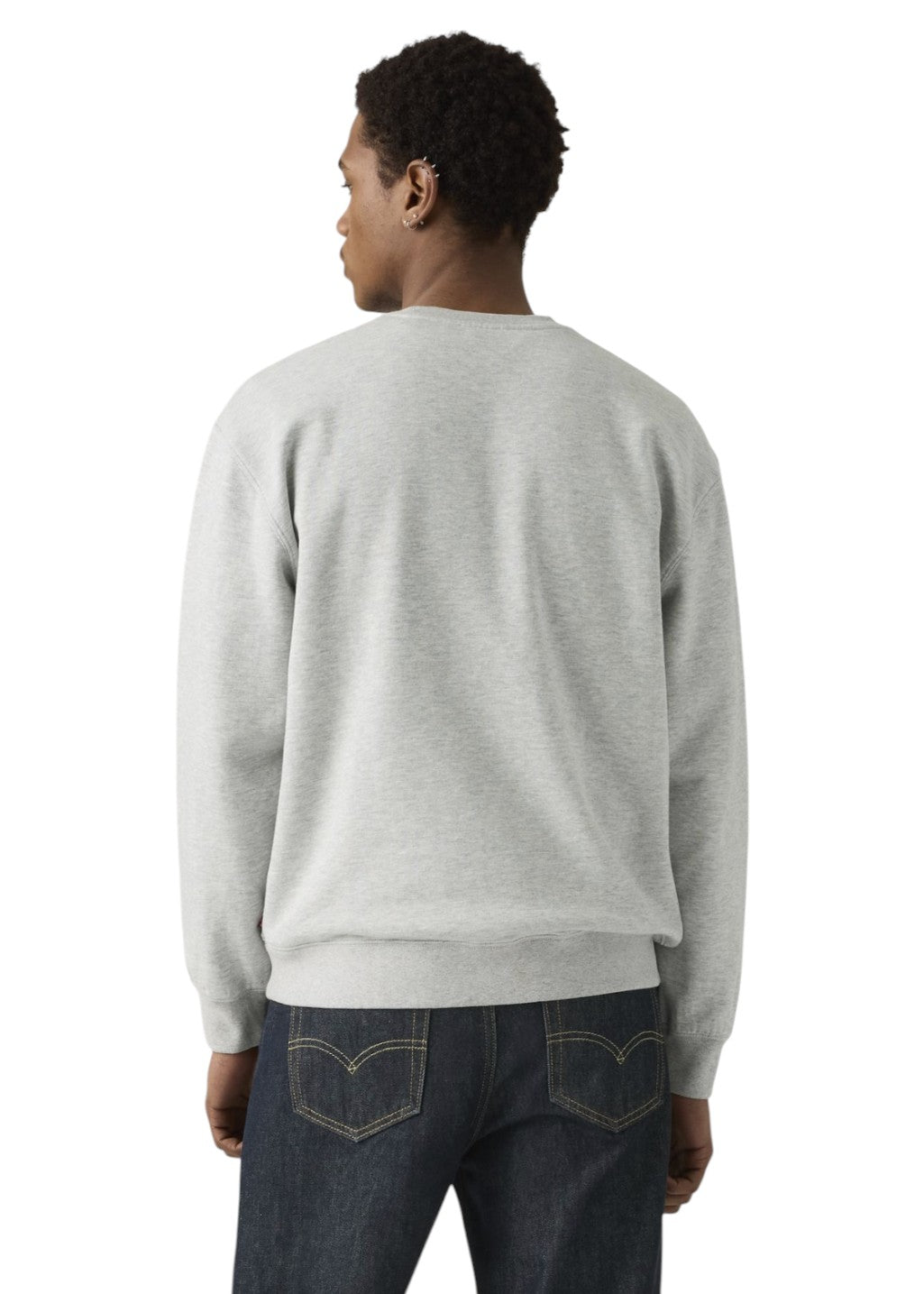 Levi's - Relaxed Graphic Crew - Wolf Pack Light Heather Grey