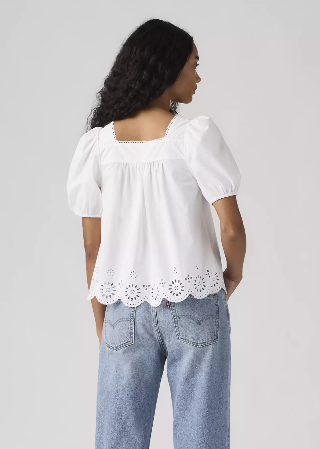 Levi's - Darling SS Cutwork Blouse - Bright White