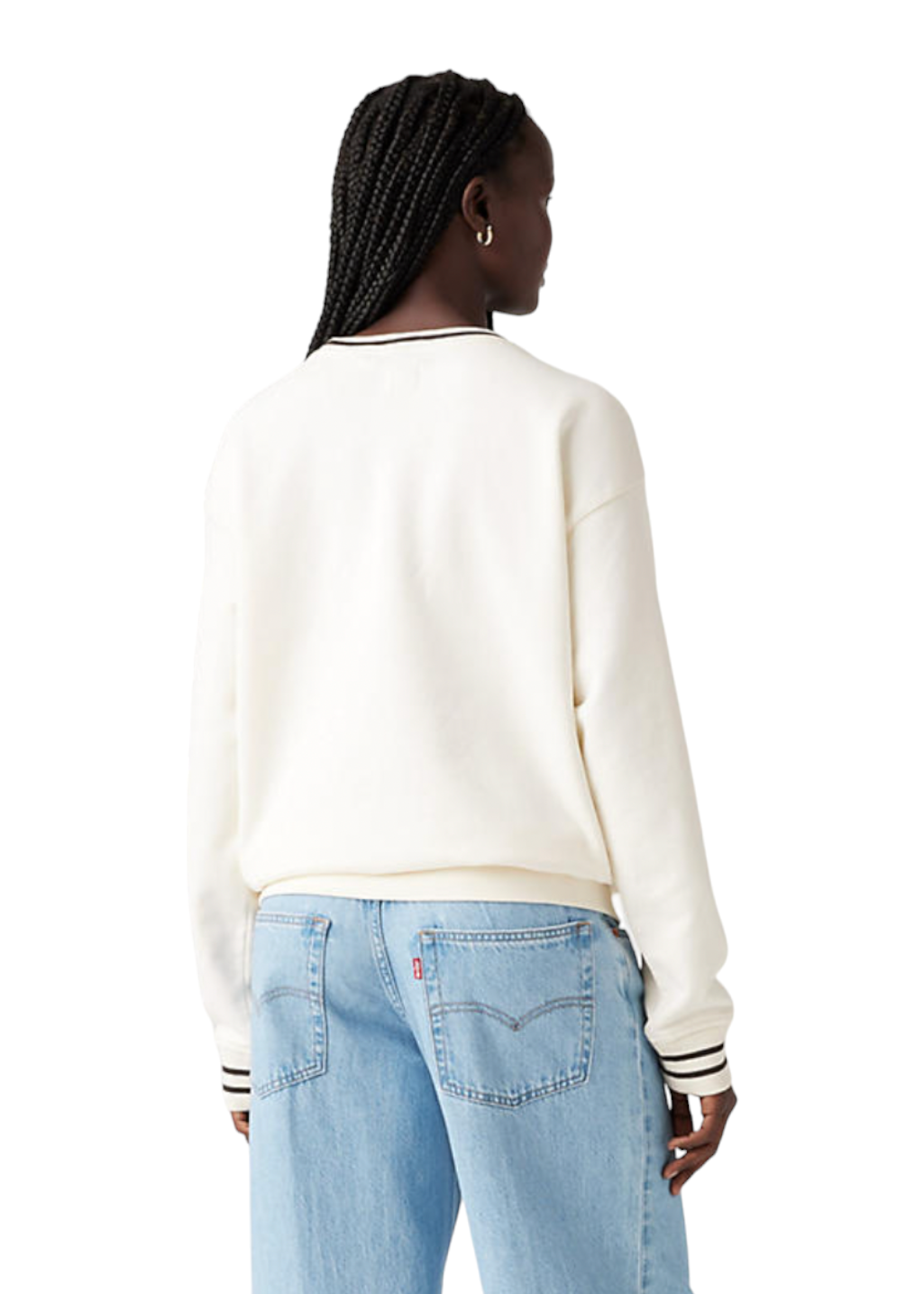 Levi's - GR Heritage Sport Crew - Archival Script Crew Egret