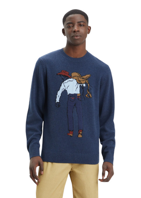 Levi's - Original HM Sweater - Saddleman Intarsia Sargasso Sea