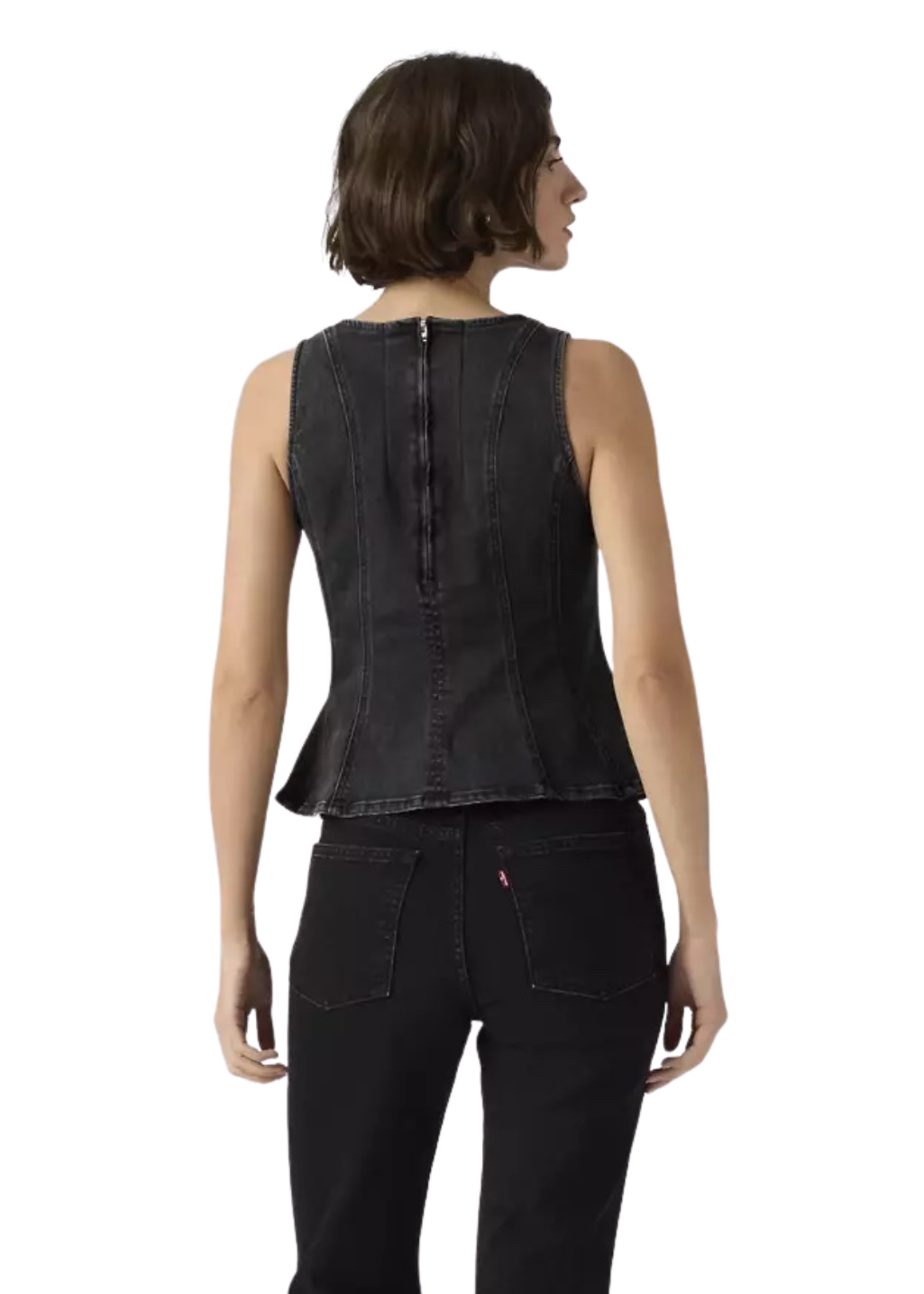 Levi's - Leighton Peplum Top - NY Nights - Hardpressed Print Studio Inc.