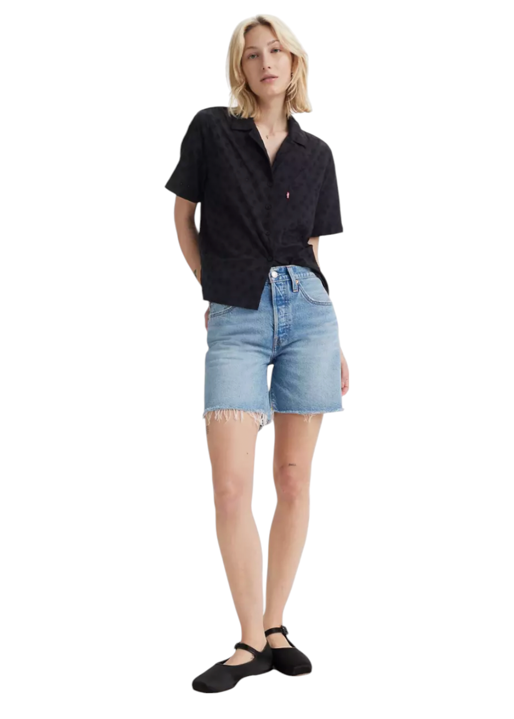 Levi's - 501® Mid Thigh Short - Fun Flare Lightweight