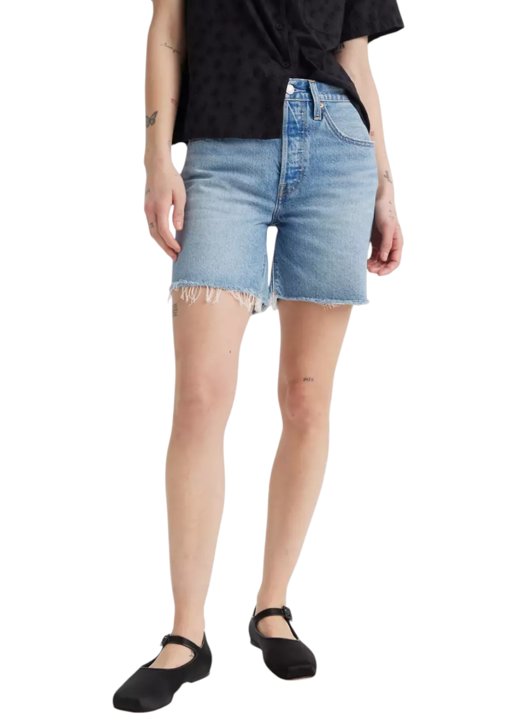 Levi's - 501® Mid Thigh Short - Fun Flare Lightweight