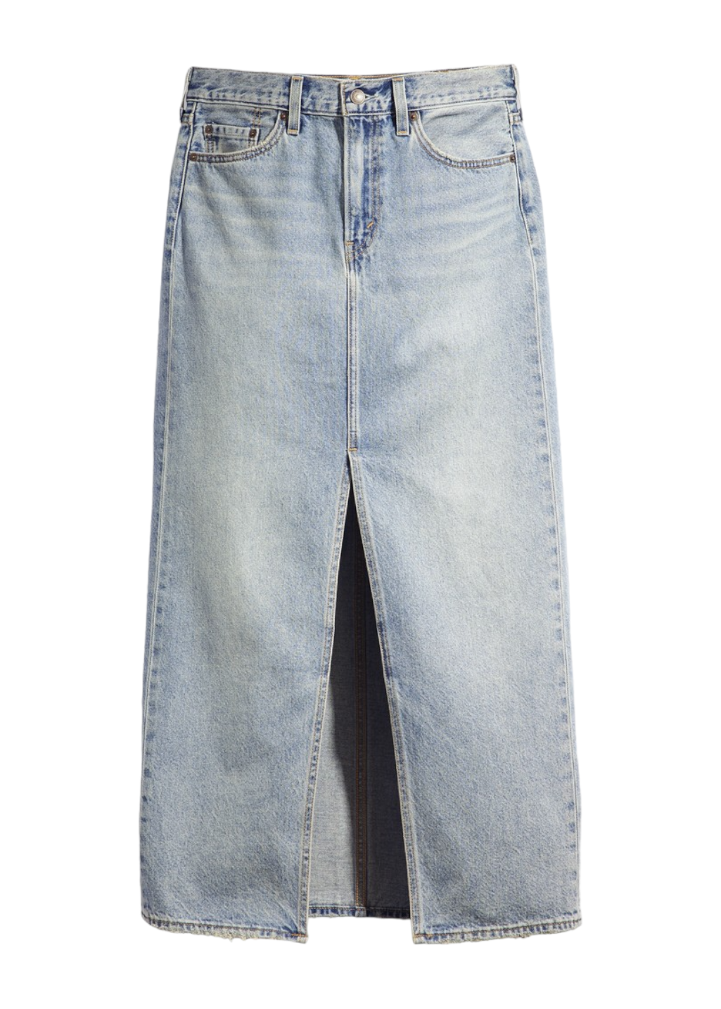 Levi's - Ankle Column Skirt - Seraphina Stripe Crown Blue - Hardpressed Print Studio Inc.