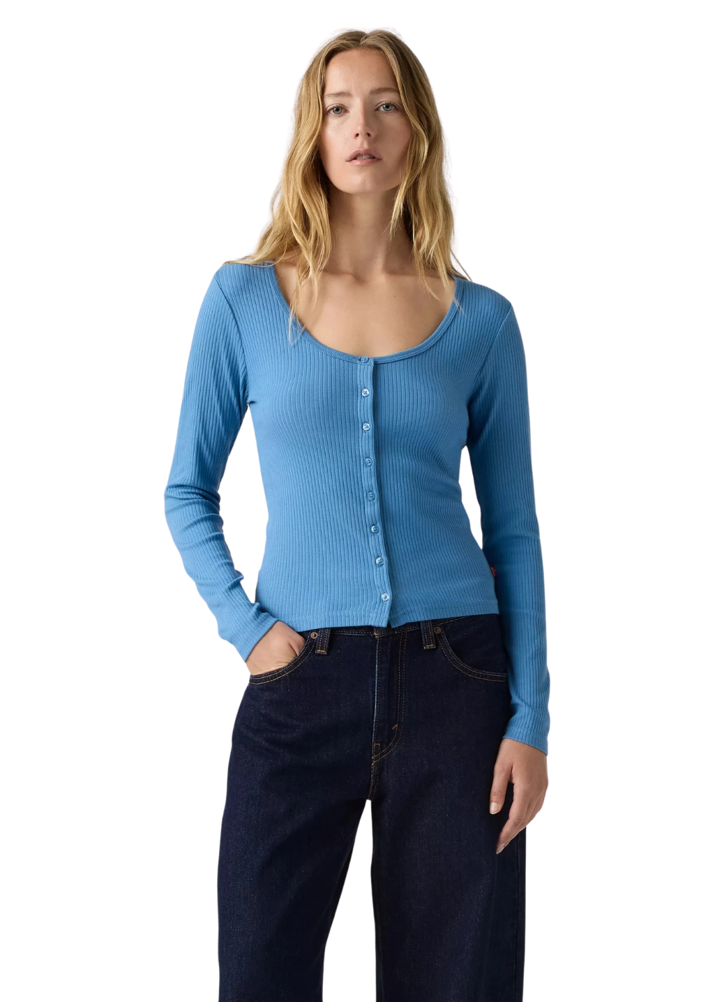 Levi's - Austen Button Through LS - Parisian Blue