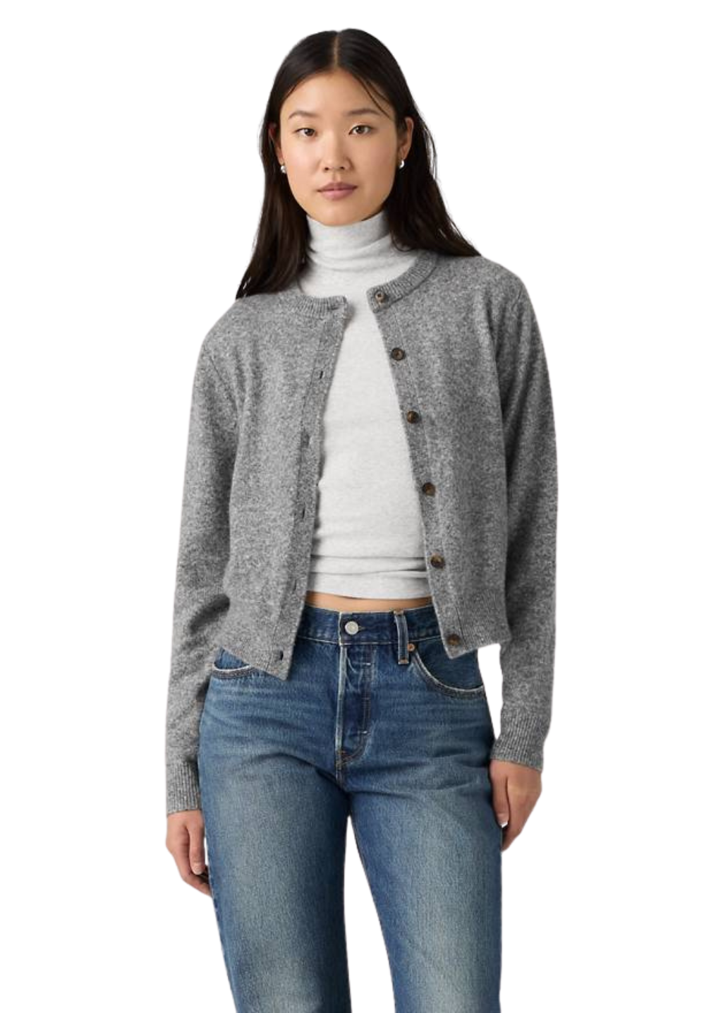Levi's - Claire Cardigan - Dark Heather Gray Bros Bcvc38