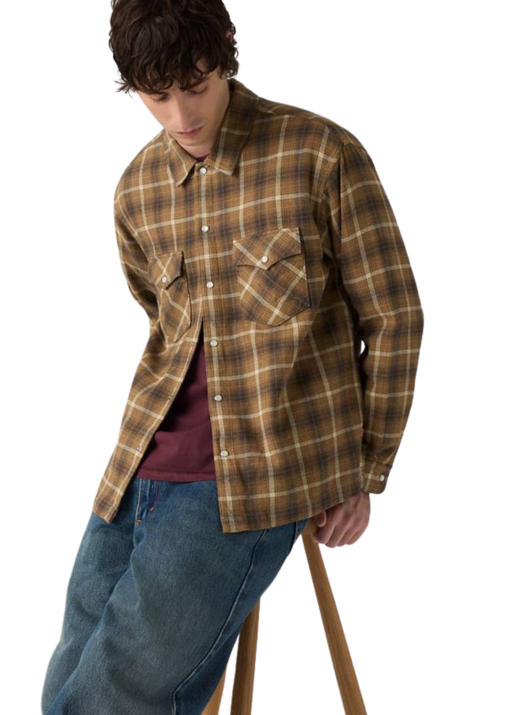 Levi's - Classic Boxy Western - Ryder Plaid V2 Foxtrot