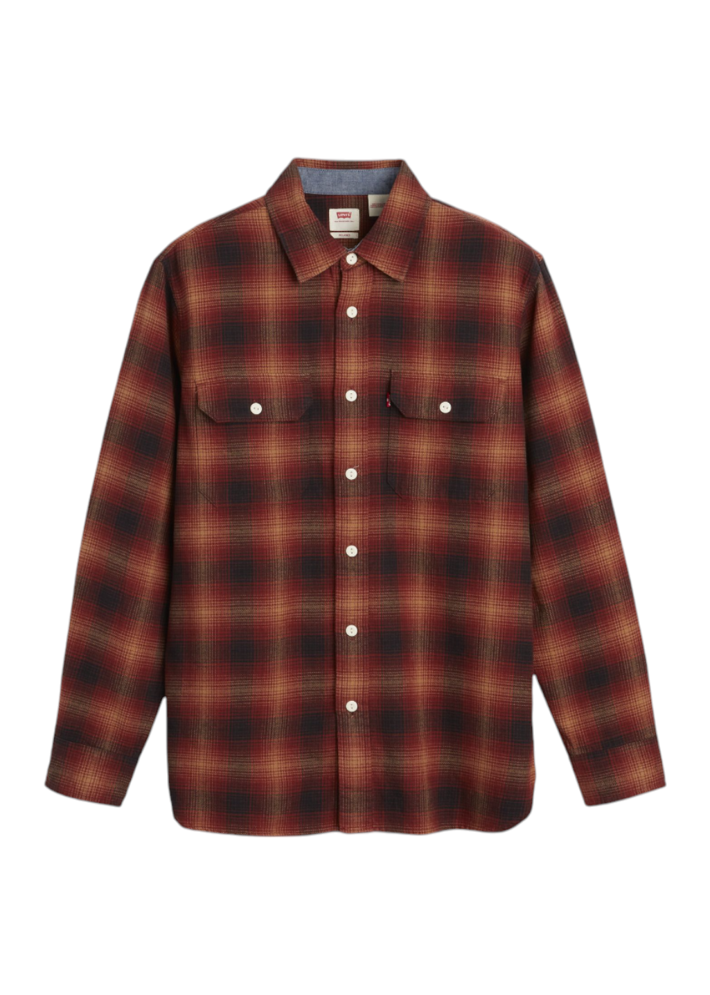 Levi's Classic Worker Scottie Plaid Tobacco Brown