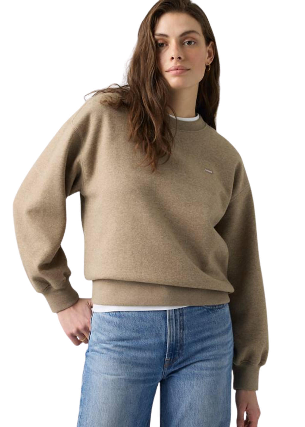 Levi's - Everyday Crew Sweatshirt - Taupe Gray Heather