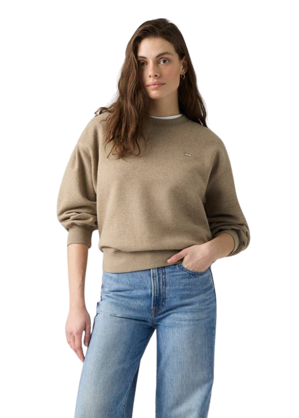Levi's - Everyday Crew Sweatshirt - Taupe Gray Heather