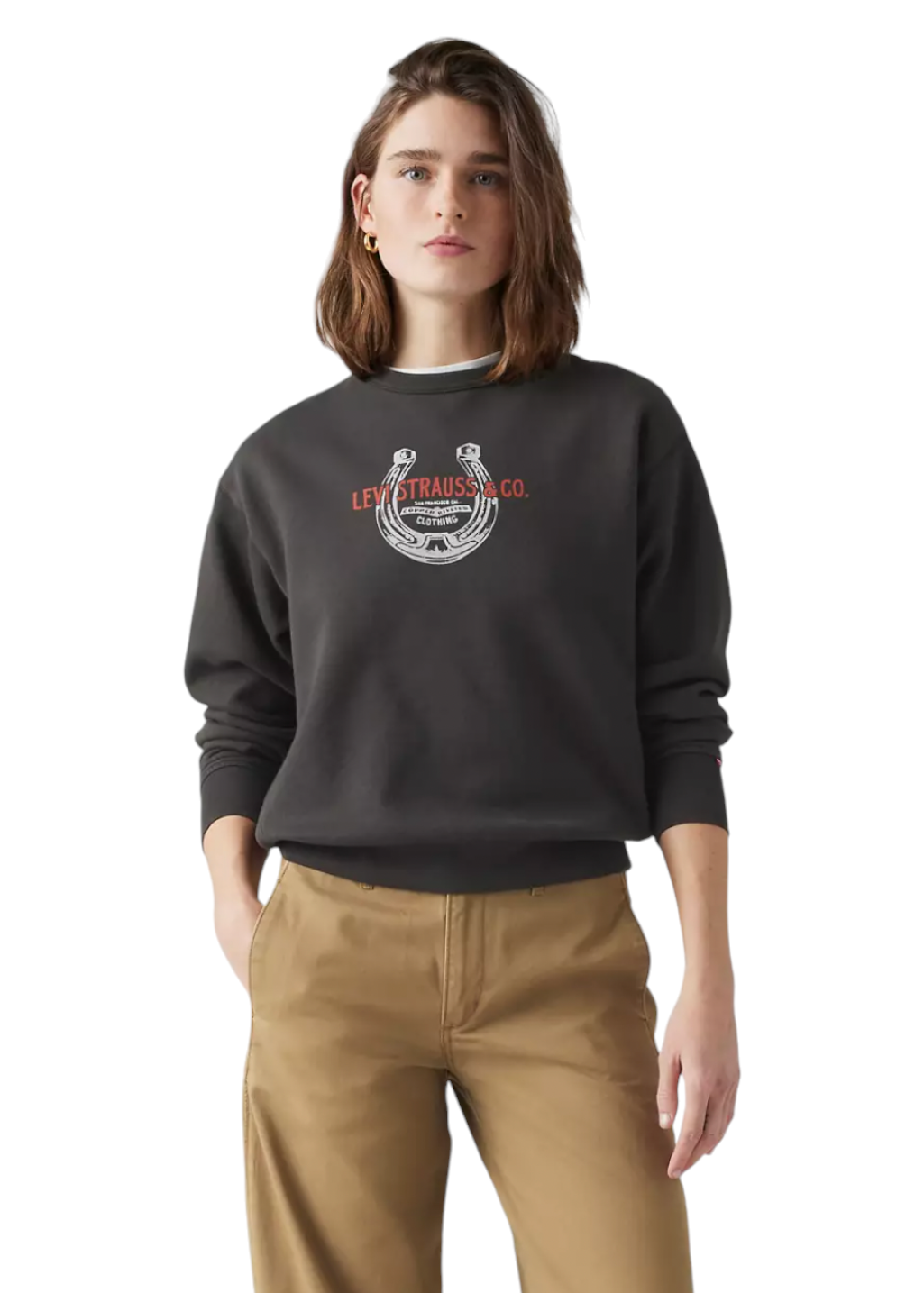 Levi's - Graphic Heritage Crew - Horseshoe Pirate Black