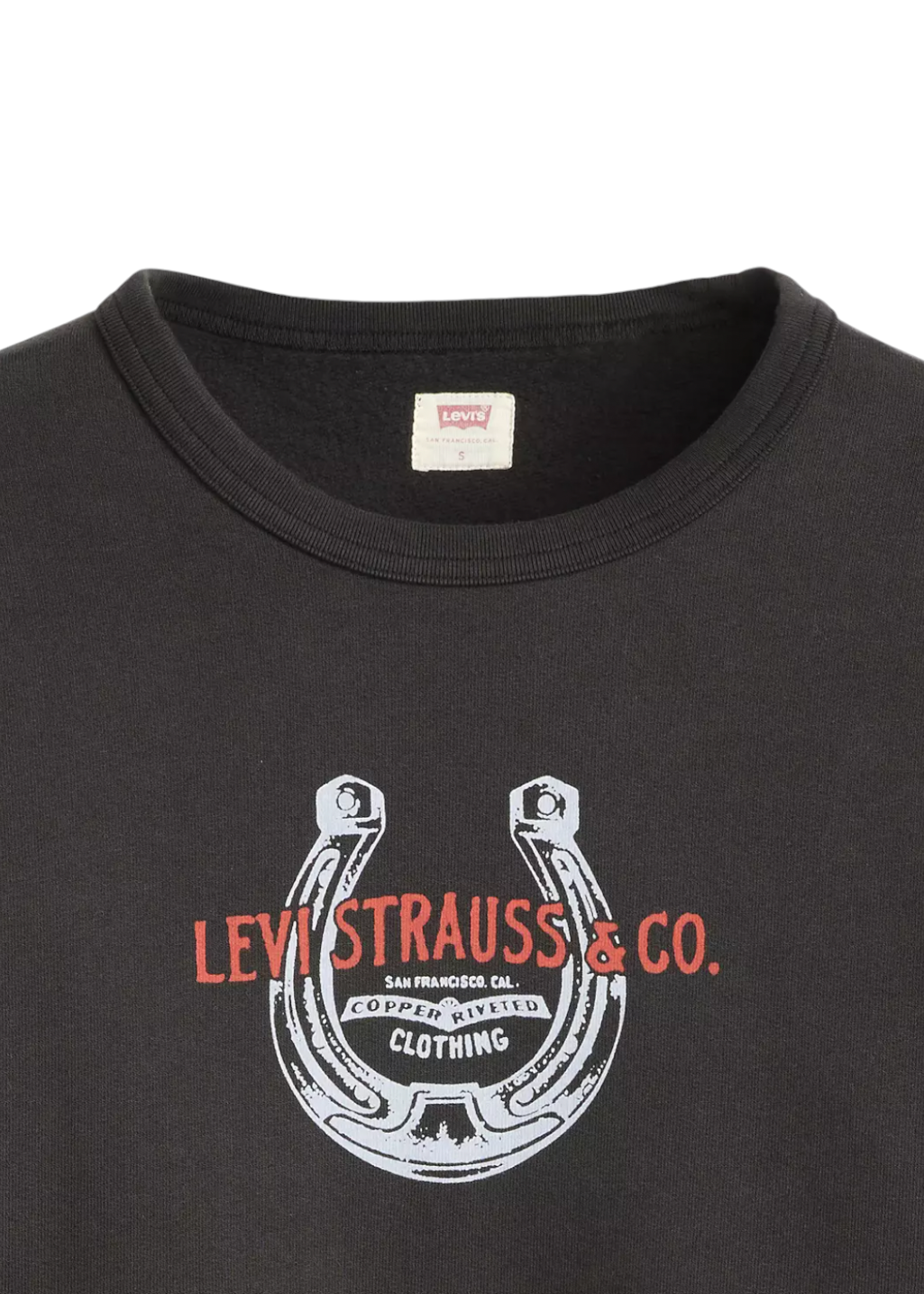 Levi's - Graphic Heritage Crew - Horseshoe Pirate Black