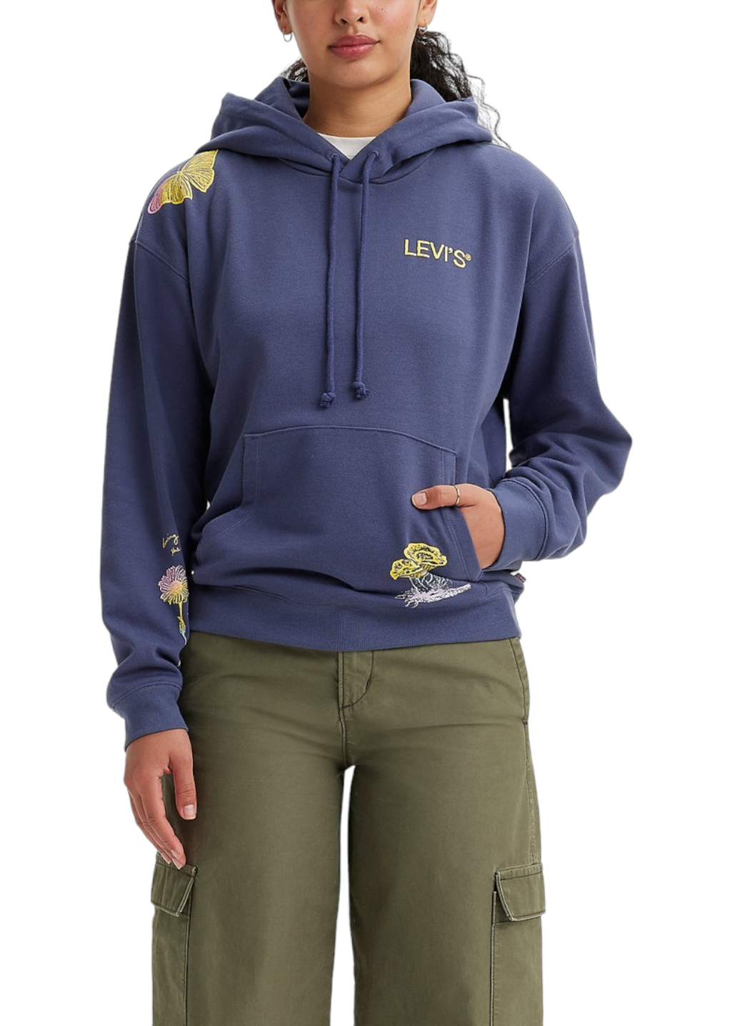 Levi's - Graphic Salinas Hoodie - Nature Illustration Crown Blue - Hardpressed Print Studio Inc.