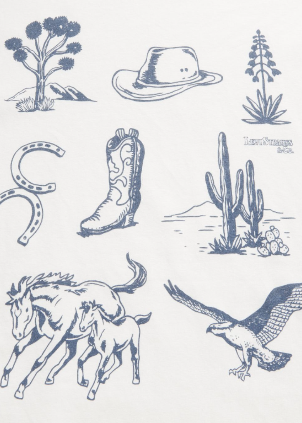 Levi's - Graphic Short Stack Tee - Western Icon Chart