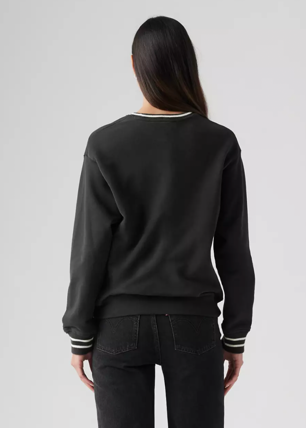 Levi's - GR Heritage Sport Crew - Archival Script Crew Pirate Black