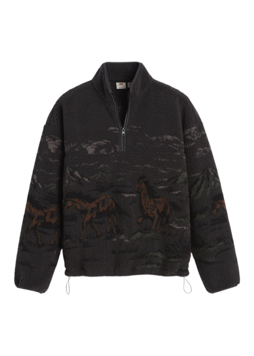 Levi's - Idyllwild Sherpa Popover - Running Horses Landscape