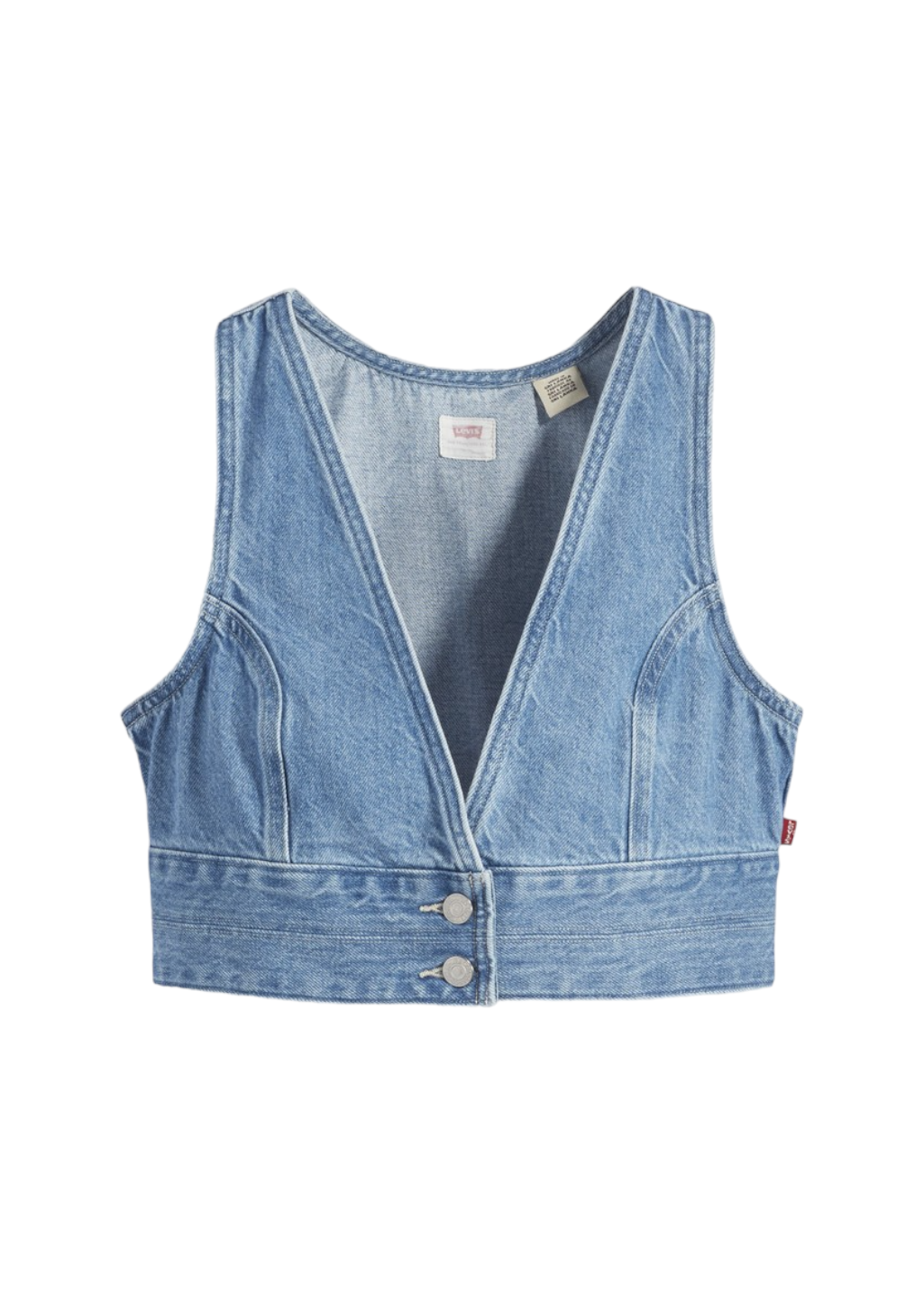 Levi's - Raine Denim Crop Top - Check Yourself - Hardpressed Print Studio Inc.