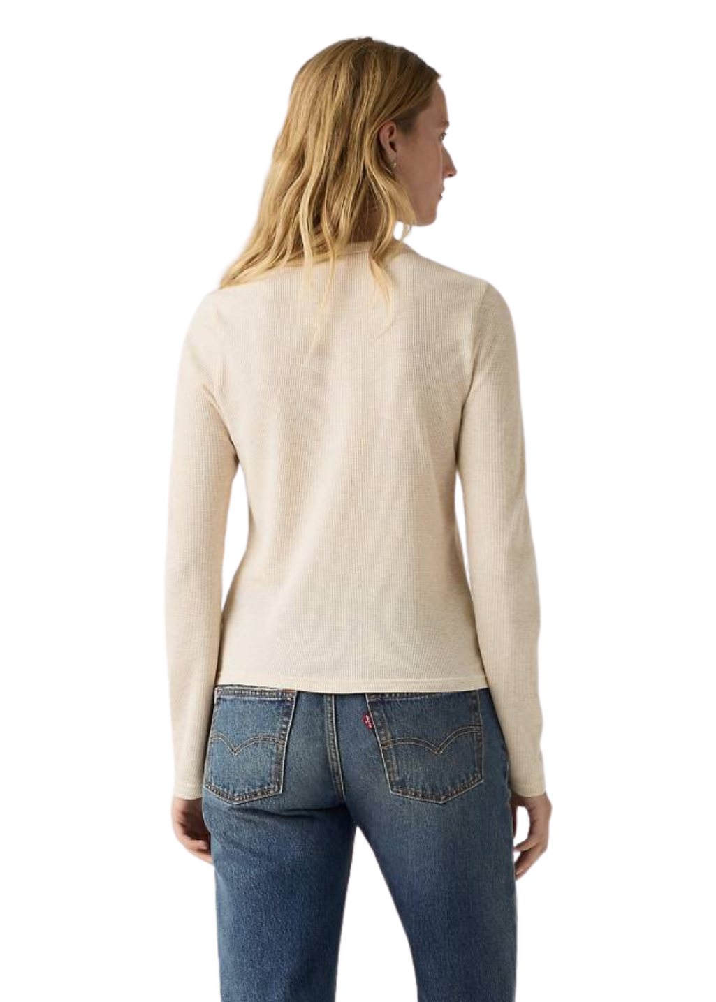 Levi's - Rooney Waffle Henley - Oatmeal Heather