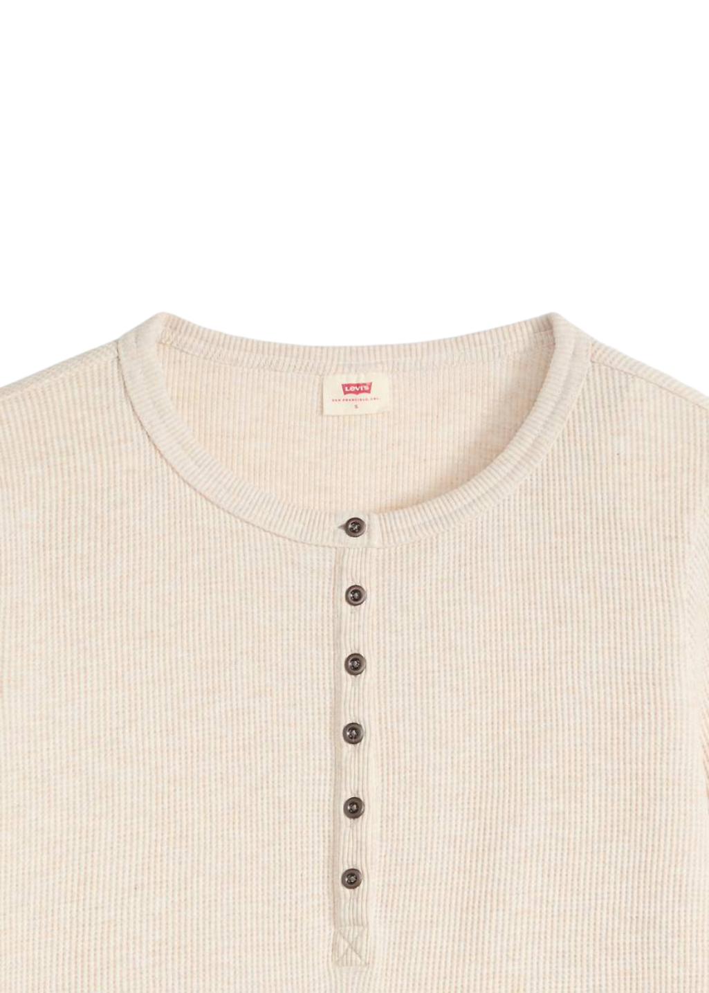 Levi's - Rooney Waffle Henley - Oatmeal Heather