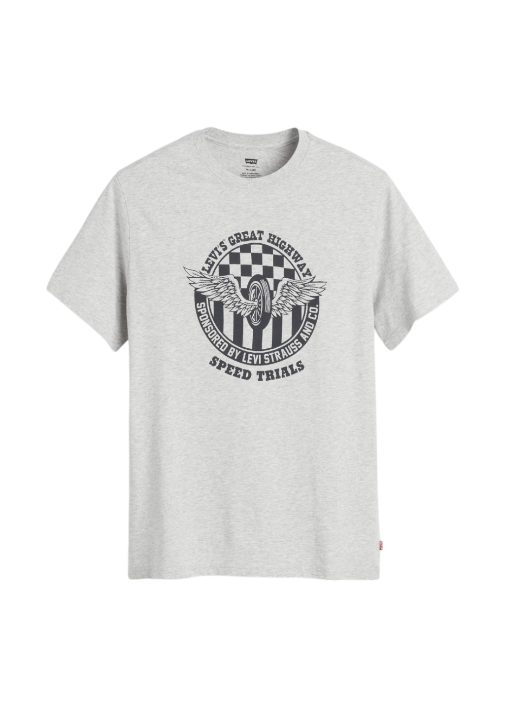Levi's - SS Relaxed Fit Tee - Levi's Moto Highway Light Heather Grey