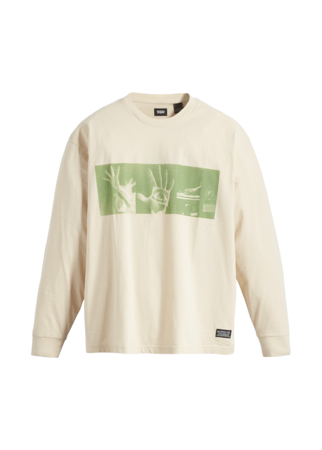 Levi's - Skate Graphic Box L/S Tee - Roemello Hands Green - Hardpressed Print Studio Inc.