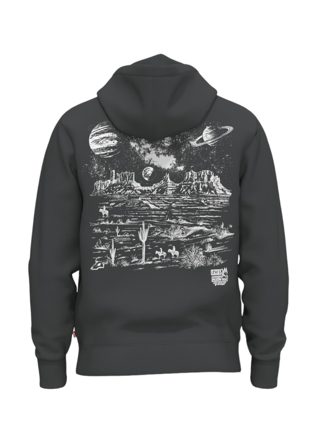 Levi's - Standard Graphic Hoodie - Space Cowboy PO Andesite Ash - Hardpressed Print Studio Inc.