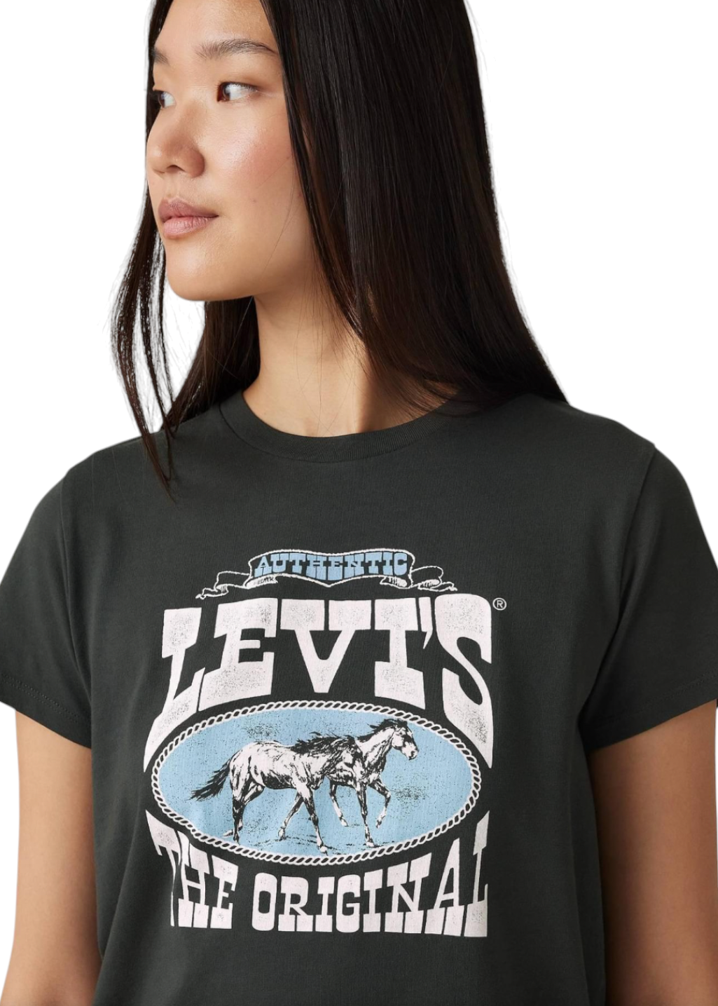 Levi's - The Perfect Tee - Levi's Horse Poster - Pirate Black