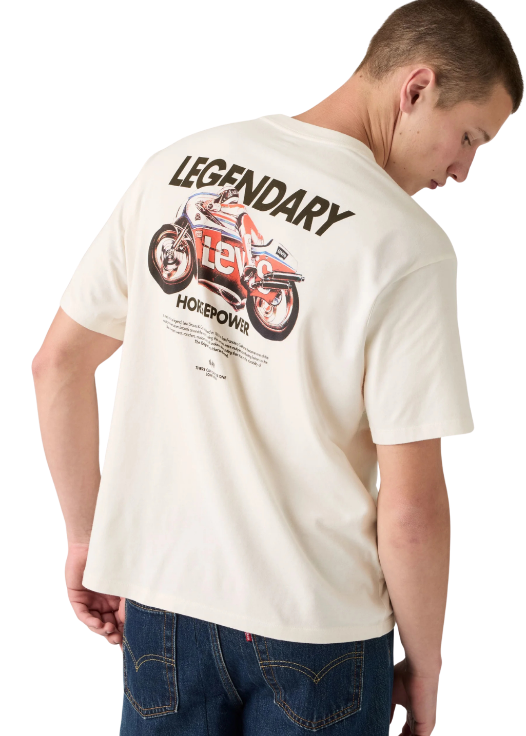 Levi's - Vintage Fit Graphic Tee - Legendary Horsepower 1 Egret