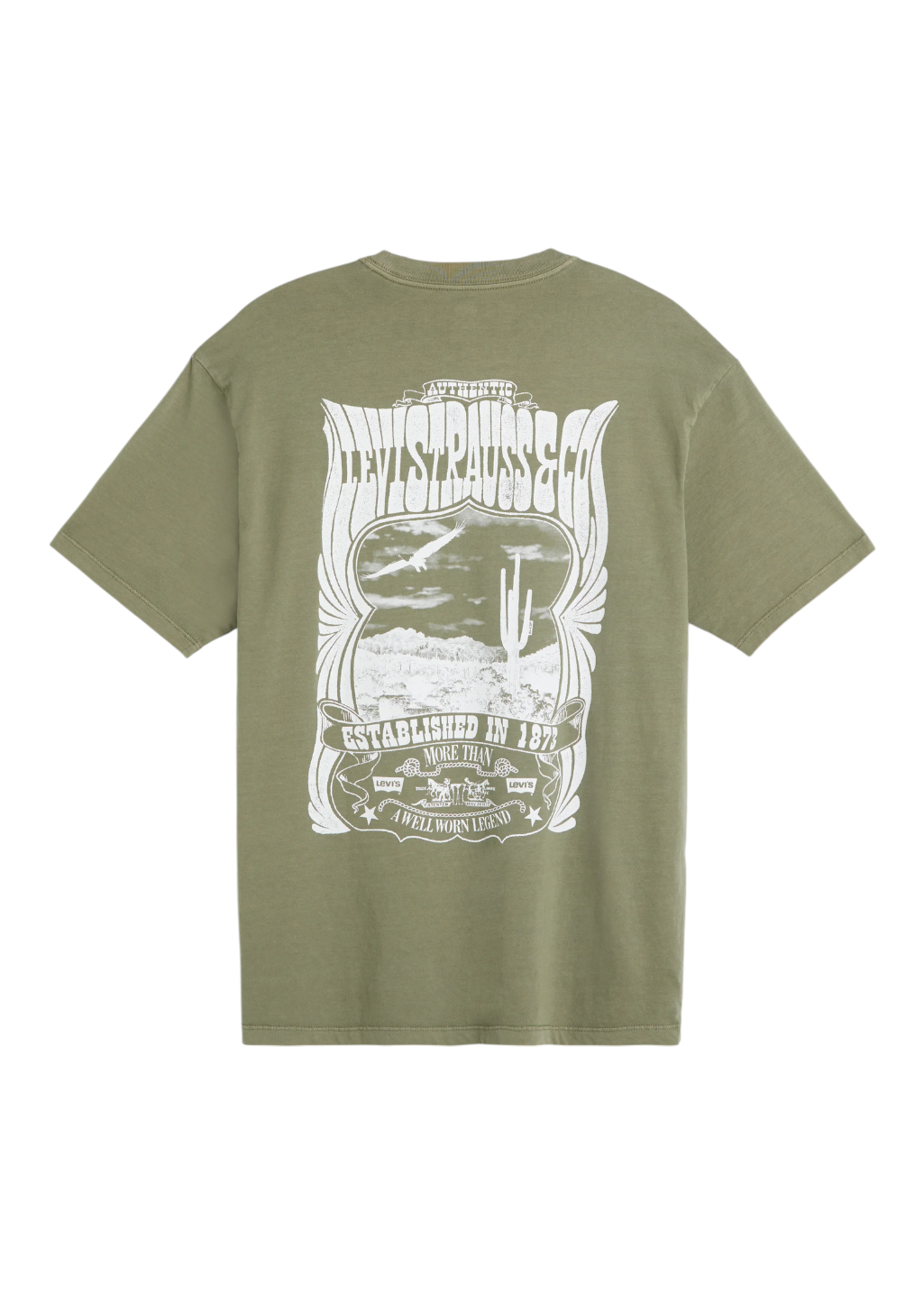 Levi's - Vintage Fit Graphic Tee - Concert Tee - Deep Lichen Green