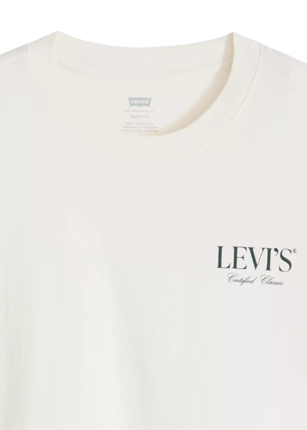 Levi's - GR Boxy Tee Certified Classics - Egret