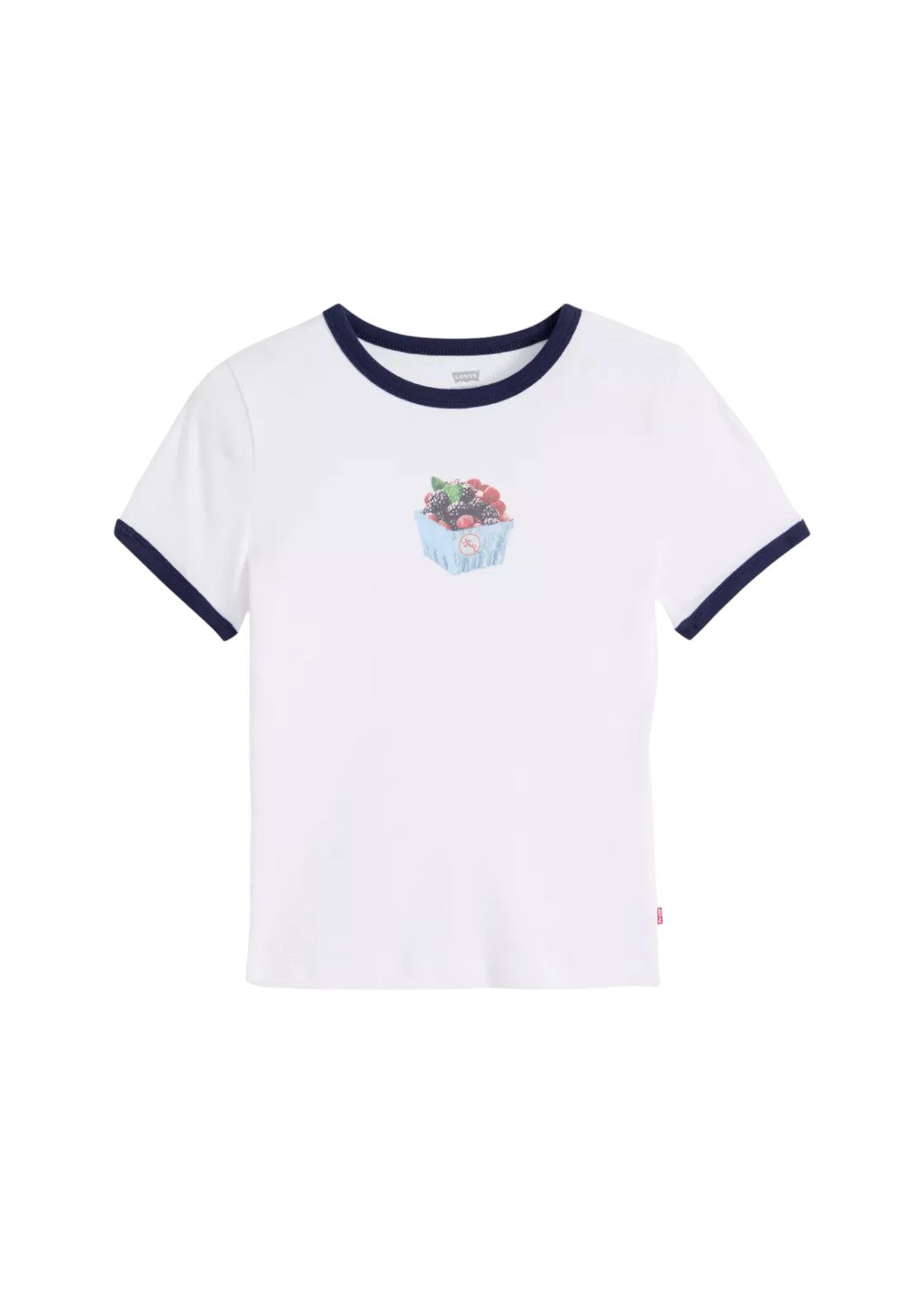 Levi's - Graphic Ringer Rickie Fresh Berries - Bright White\Peacoat