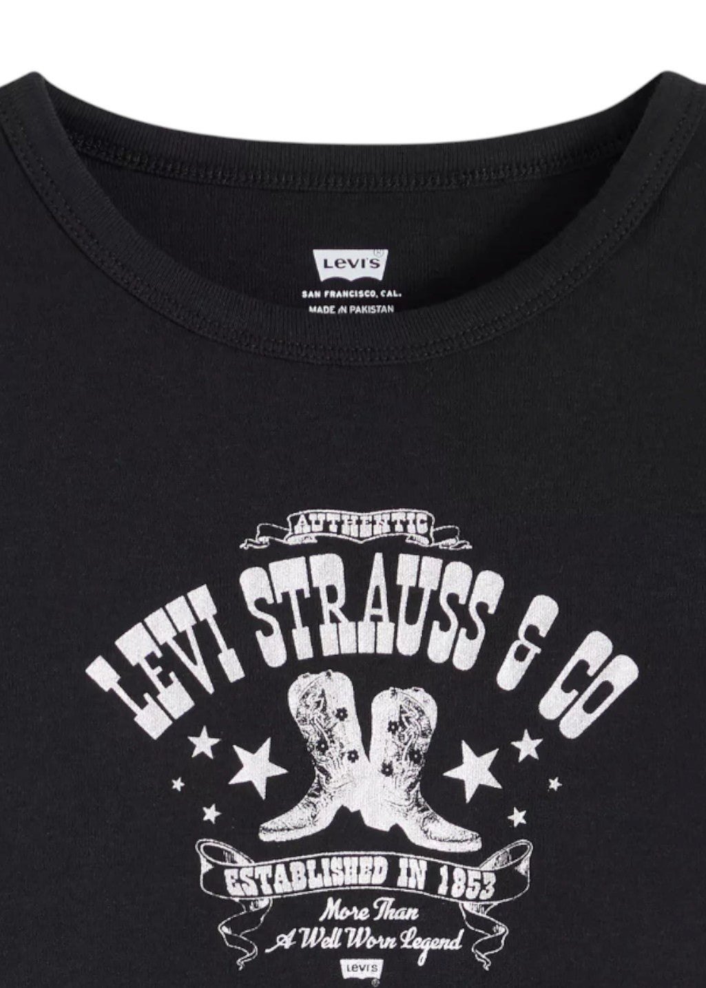 Levi's - Graphic Ringer Rickie Metallic Boot Post - Anthracite