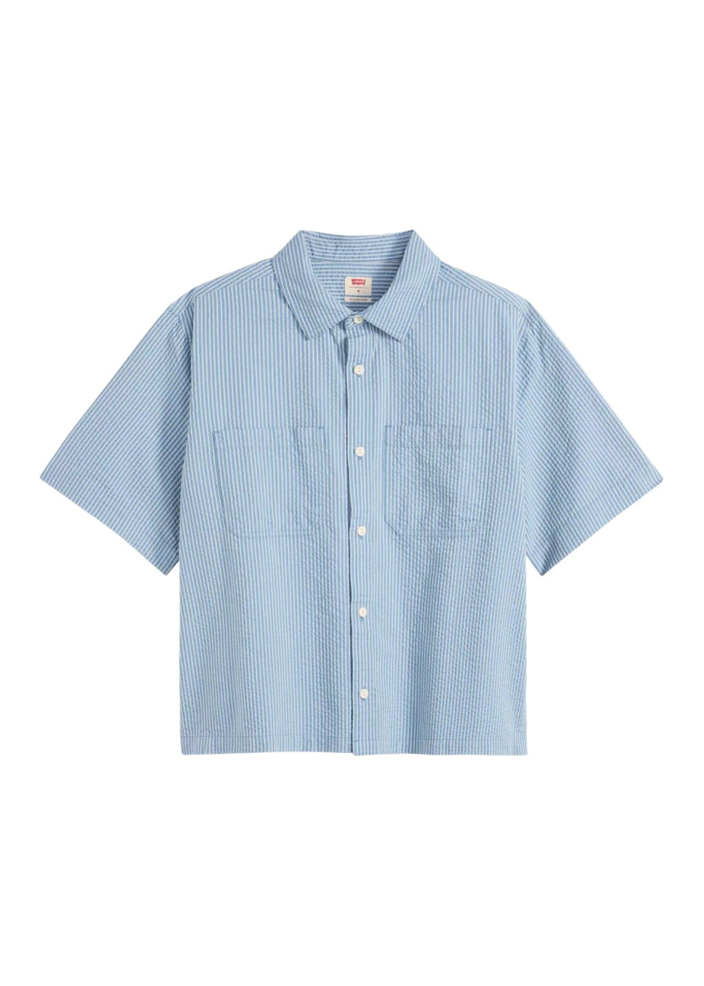 Levi's - SS Mechanic Boxy Shirt - Stavros Stripe Quiet Harbor