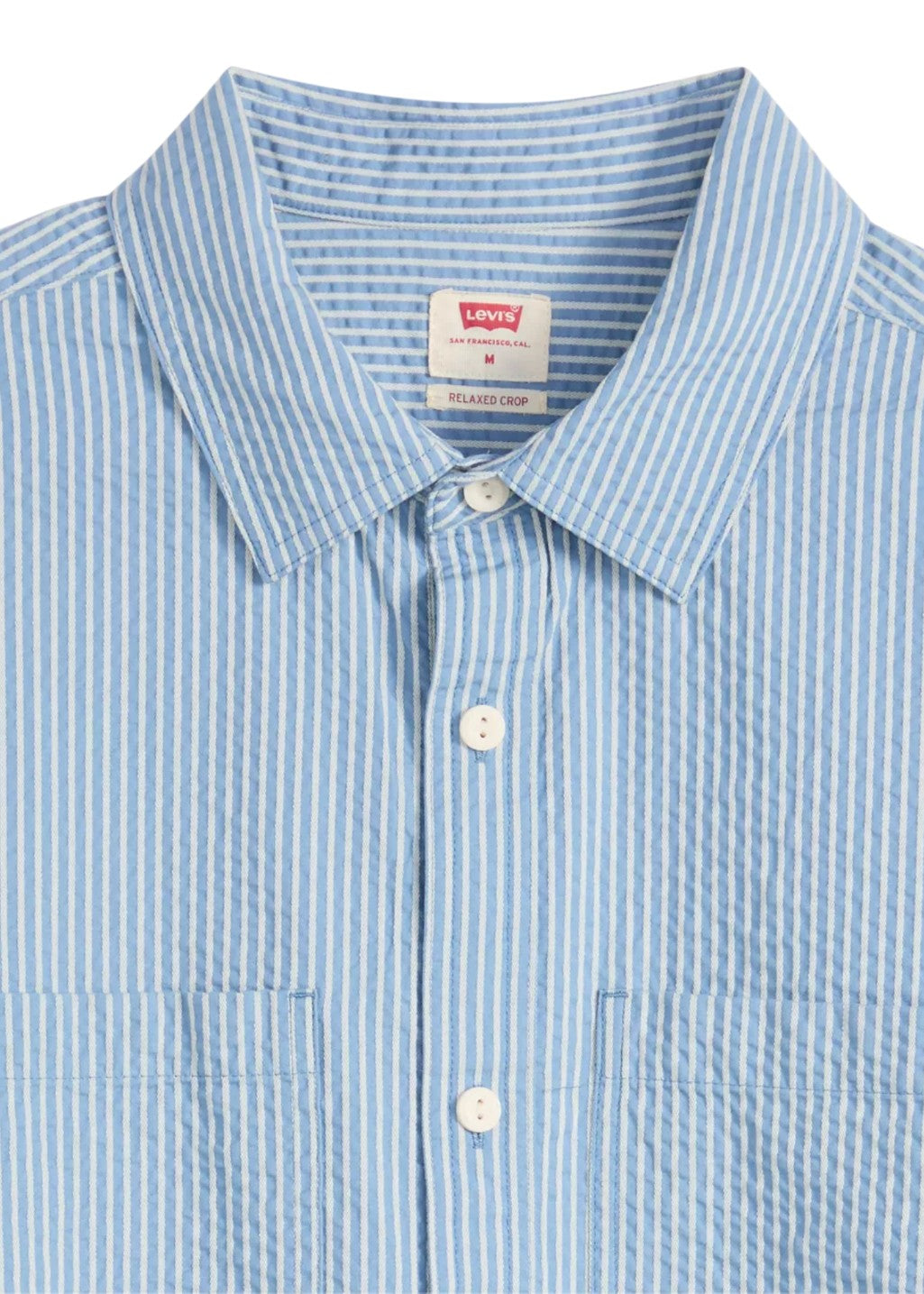 Levi's - SS Mechanic Boxy Shirt - Stavros Stripe Quiet Harbor - Hardpressed Print Studio Inc.