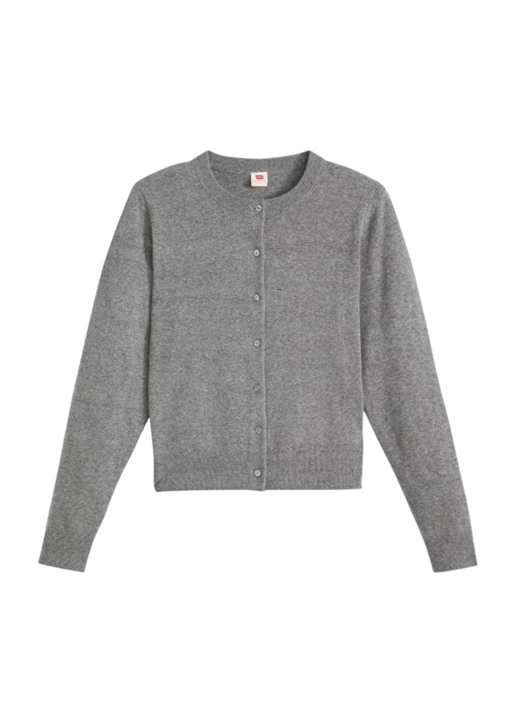 Levi's - Super Soft Crewneck Cardigan - Dark Heather Gray