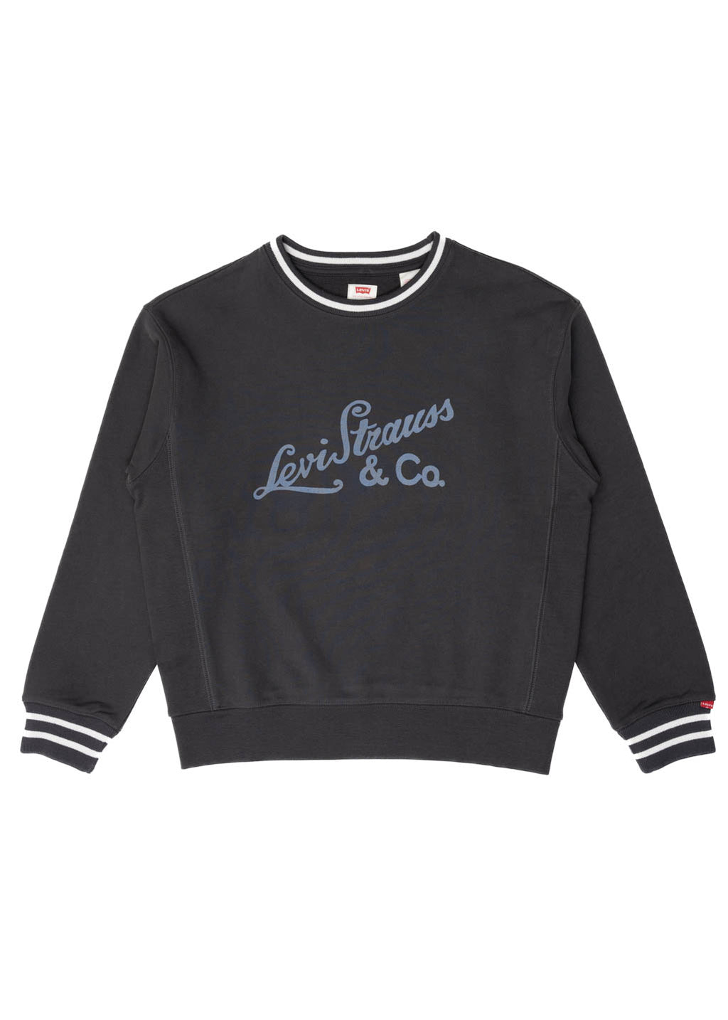 Levi's - GR Heritage Sport Crew - Archival Script Crew Pirate Black ...