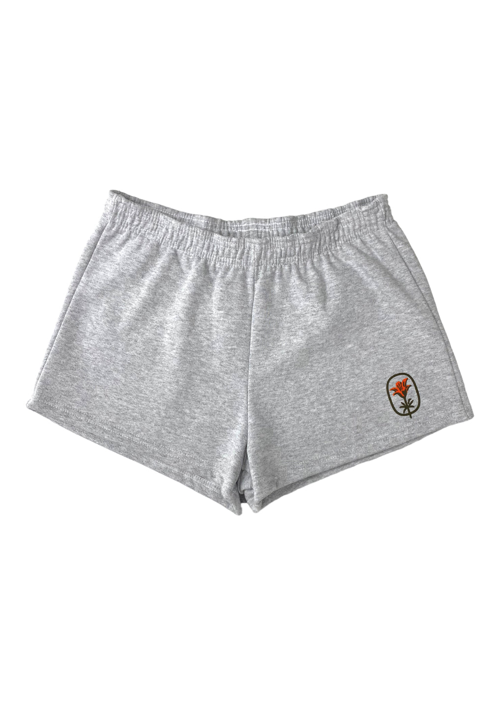 XL | Lone Lily Sweat Shorts | Heather Grey | Ladies