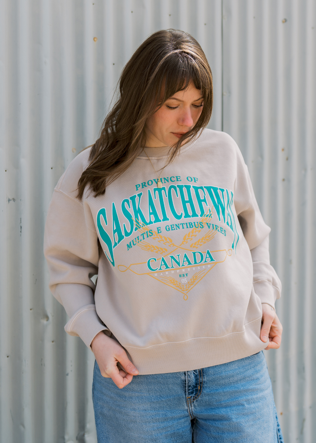Lost & Found Crewneck | Vintage Bone | Ladies - Hardpressed Print Studio Inc.