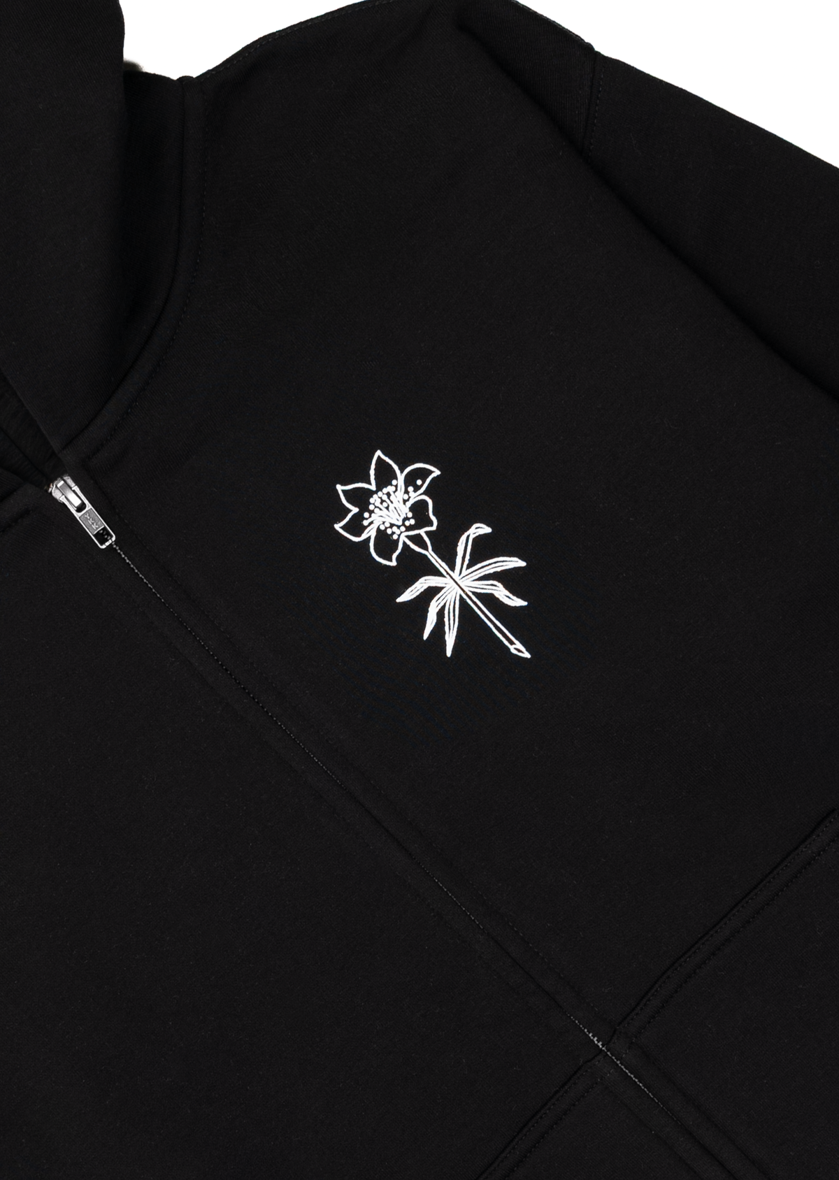 Memento Lily Zip-up Sweater | Black | Ladies