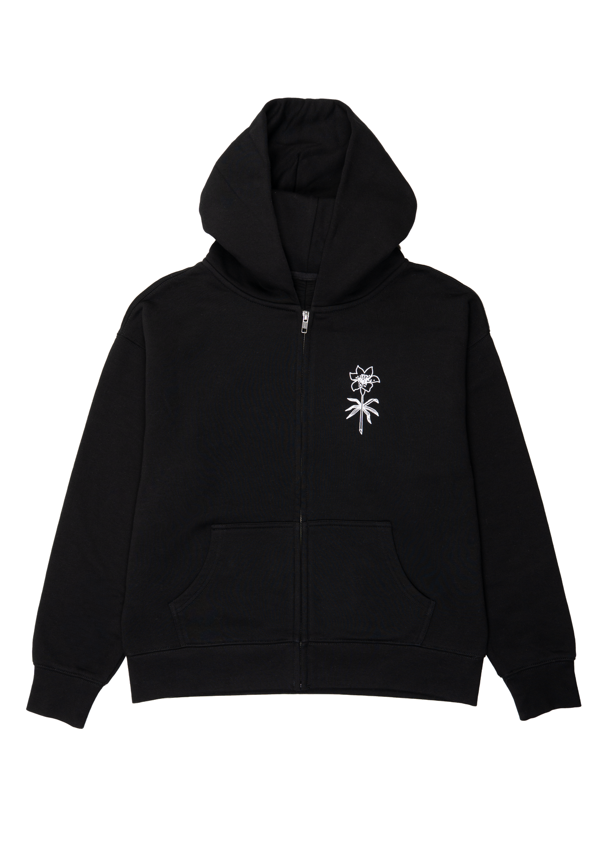 Memento Lily Zip-up Sweater | Black | Ladies